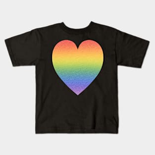 Rainbow Heart Kids T-Shirt